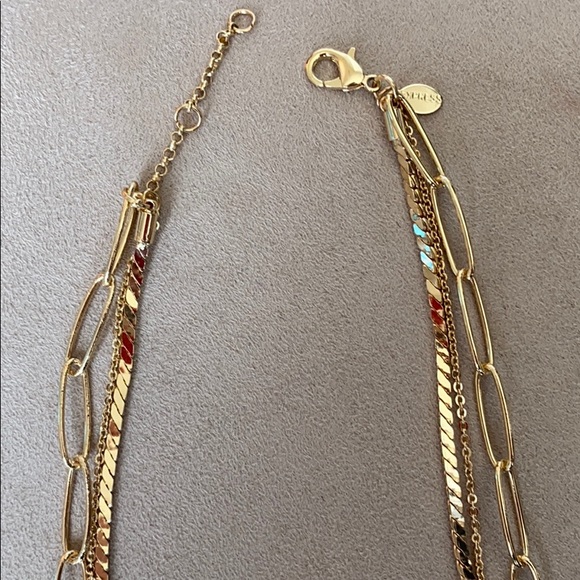 Express Pendant Pearl Paperclip Layered Necklace - Picture 3 of 5